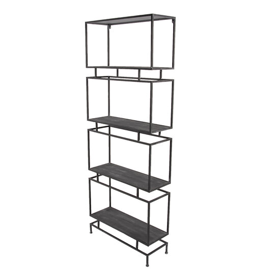 Clayre & Eef | Wandrek Zwart 61x23x160 cm | 5Y3481
