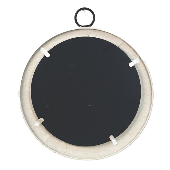 Clayre & Eef | Wandspiegel Grijs Bruin ø 40x5 cm | 62S238