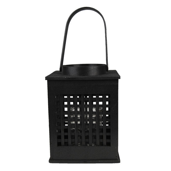 Clayre & Eef | Windlicht Zwart 19x19x25 cm | 6RO0579L
