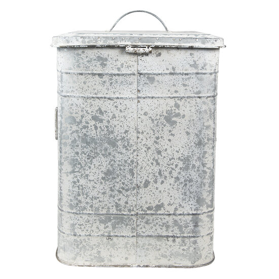 Clayre & Eef | Pedaalemmer Grijs 26x26x36 cm | 6Y4776