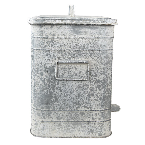 Clayre & Eef | Pedaalemmer Grijs 26x26x36 cm | 6Y4776