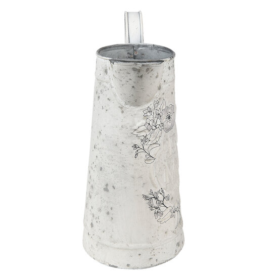 Clayre & Eef | Decoratieve Schenkkan Grijs, Wit 16x12x22 cm | 6Y4799