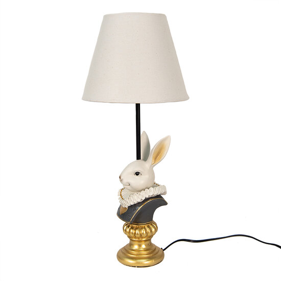 Clayre & Eef | Tafellamp Konijn Beige ø 23x53 cm E27/max 1x60W | 6LMC0056