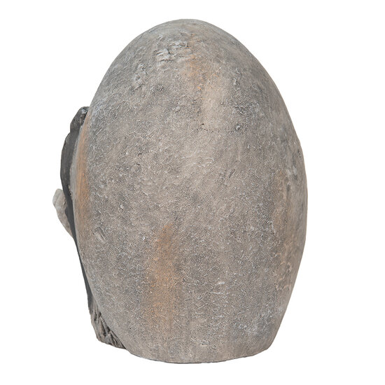 Clayre &amp; Eef   | Decoratie Ei Grijs 22x18x27 cm | 6MG0022