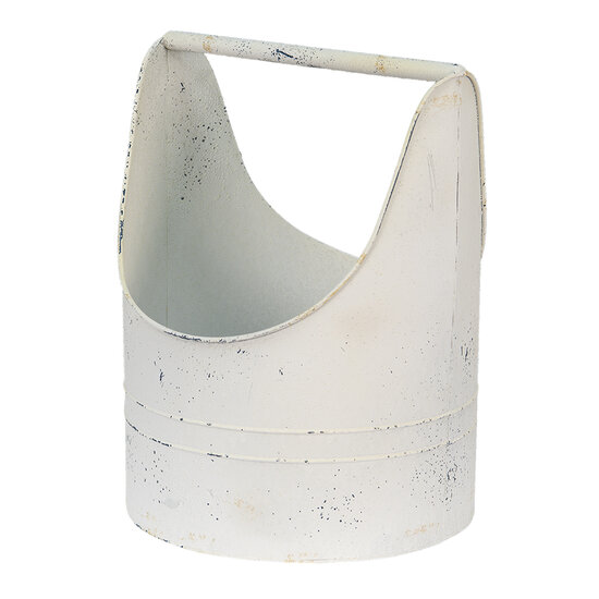 Clayre & Eef | Bloempot Binnen Wit 30x29x40 cm | 6Y4756