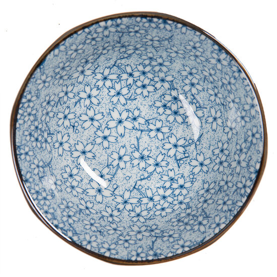 Clayre & Eef | Soepkom Blauw ø 13x6 cm / 250 ml | 6CEPU0043