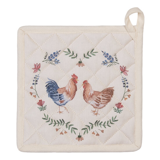 Clayre & Eef | Pannenlap Beige 20x20 cm | CAR45