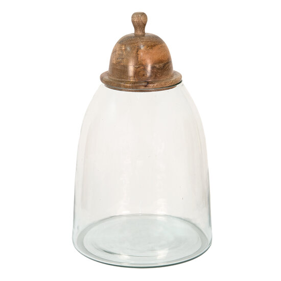 Clayre & Eef | Voorraadpot Deksel Transparant ø 23x38 cm | 6GL3547