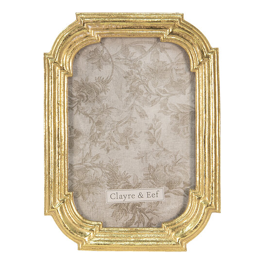 Clayre & Eef | Fotolijst Goudkleurig 14x2x18 cm / 10x15 cm | 2F0934
