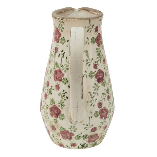 Clayre & Eef | Decoratieve Schenkkan Roze, Beige 20x14x25 cm | 6CE1442M