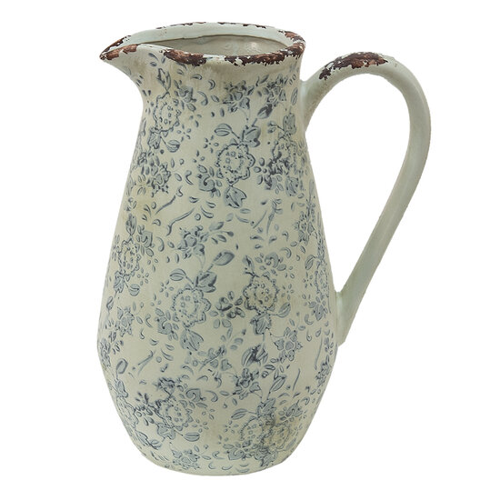 Clayre & Eef | Decoratieve Schenkkan Grijs Beige 20x14x25 cm | 6CE1454M