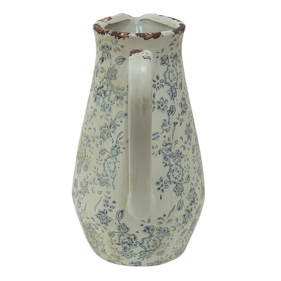 Clayre & Eef | Decoratieve Schenkkan Grijs Beige 20x14x25 cm | 6CE1454M
