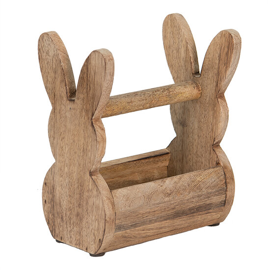 Clayre & Eef | Houten kistje Konijn Bruin 16x10x20 cm | 6H2157M