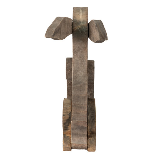 Clayre & Eef | Decoratie beeld Konijn Bruin 28x11x33 cm | 6H2194