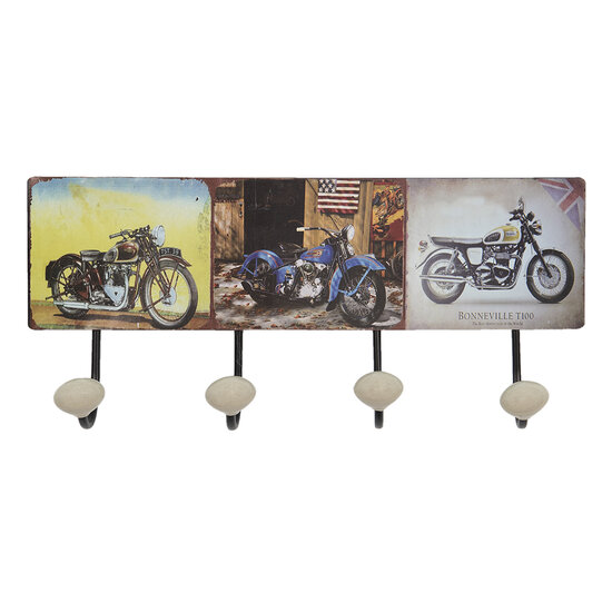 Clayre & Eef | Wandkapstok Bruin 40x7x18 cm | 6Y5015