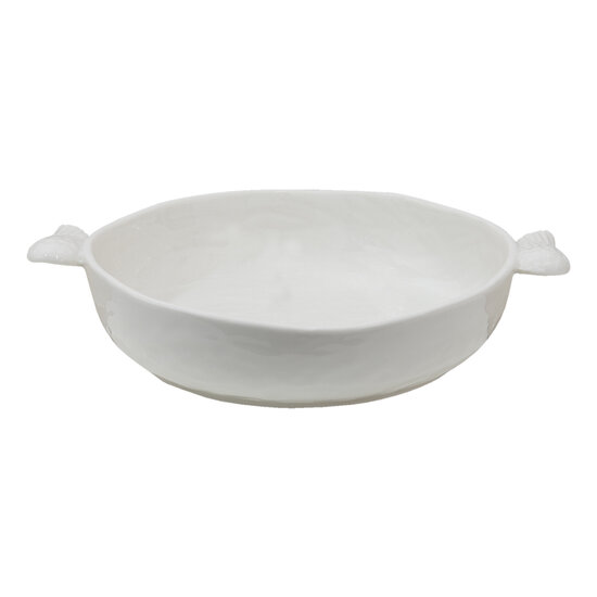 Clayre & Eef | Serveerschaal Wit 27x22x5 cm / 800 ml | WINPS