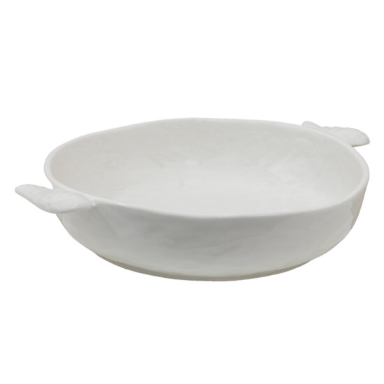 Clayre & Eef | Serveerschaal Wit 27x22x5 cm / 800 ml | WINPS