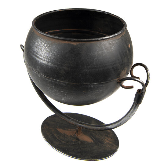 Clayre & Eef | Bloempot Binnen Zwart 19x15x19 cm | 6Y5024