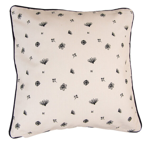 Clayre & Eef | Kussenhoes Beige Zwart 40x40 cm | FAF21
