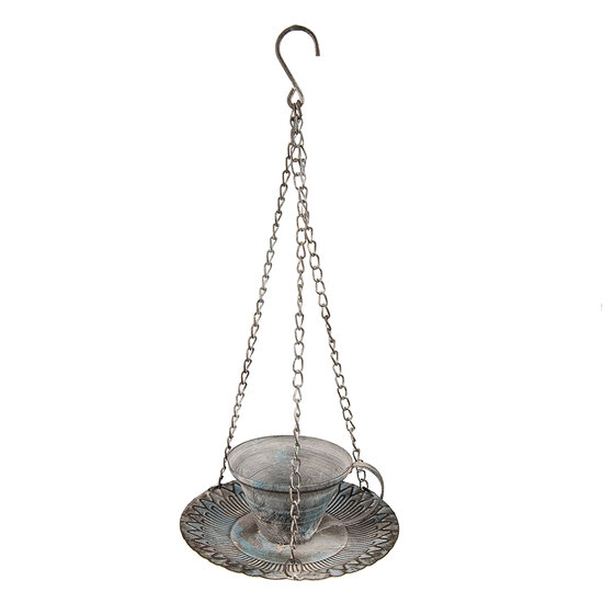 Clayre & Eef | Planthouder Blauw, Wit ø 21x10/48 cm | 6Y4839