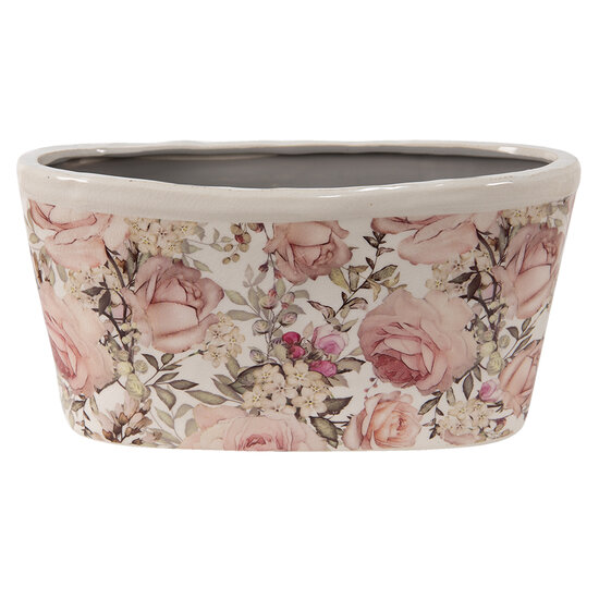Clayre & Eef | Bloempot Binnen Roze 27x13x14 cm | 6CE1411