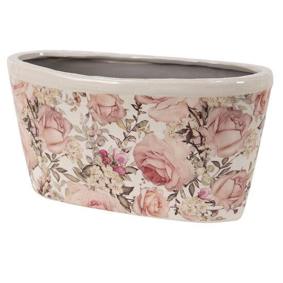 Clayre & Eef | Bloempot Binnen Roze 27x13x14 cm | 6CE1411