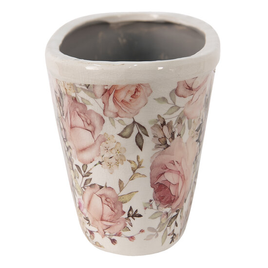 Clayre & Eef | Bloempot Binnen Roze 27x13x14 cm | 6CE1411