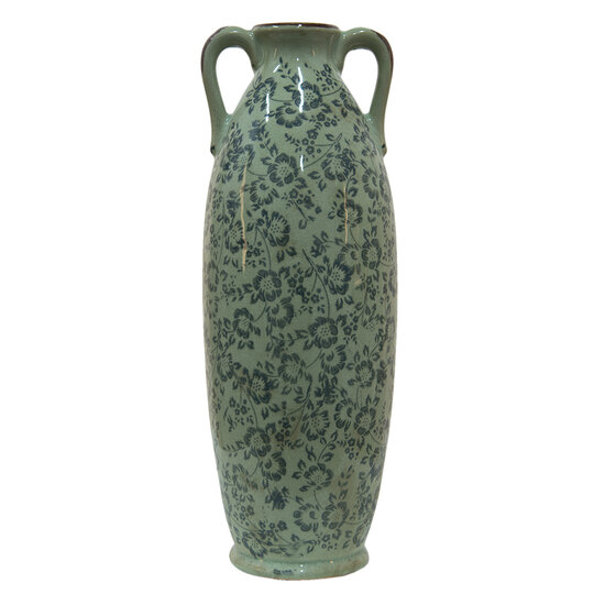 Clayre & Eef | Decoratie Vaas Groen ø 16x45 cm | 6CE1393L