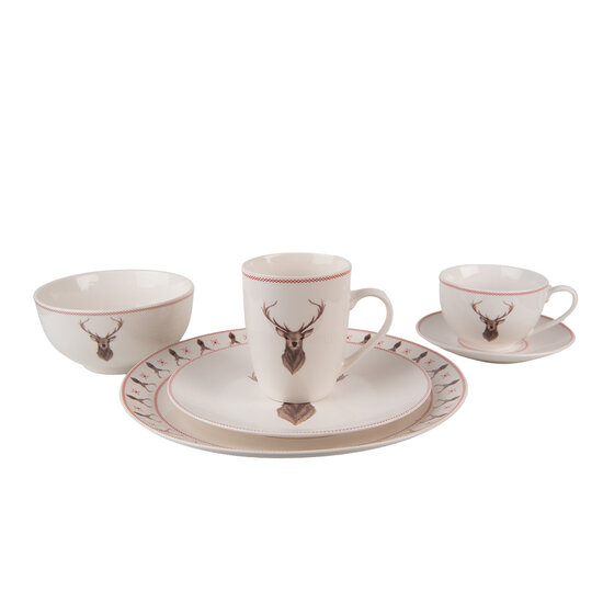 Clayre & Eef | Kom Beige ø 14x7 cm / 500 ml | COLBO