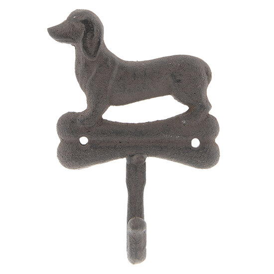 Clayre & Eef | Wandhaak Bruin 10x4x15 cm | 6Y3044