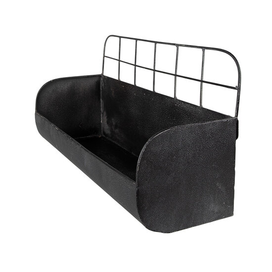 Clayre & Eef | Wandrek Zwart 38x14x20 cm | 6Y4745