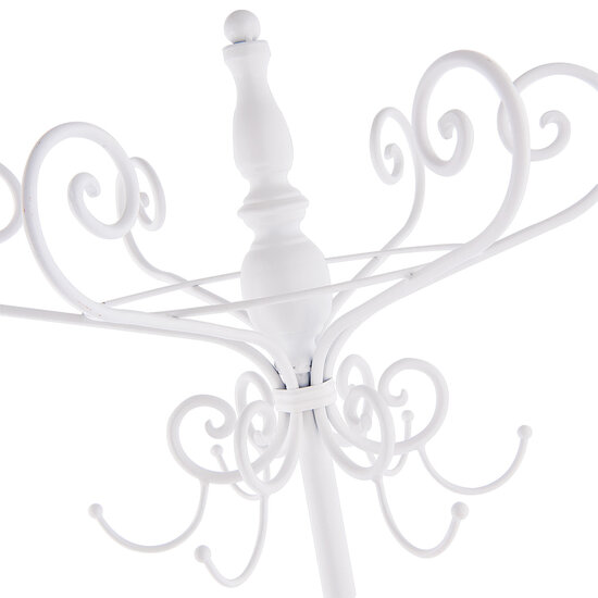 Clayre &amp; Eef   | Kapstok Staand Wit 50x50x180 cm | 40067W