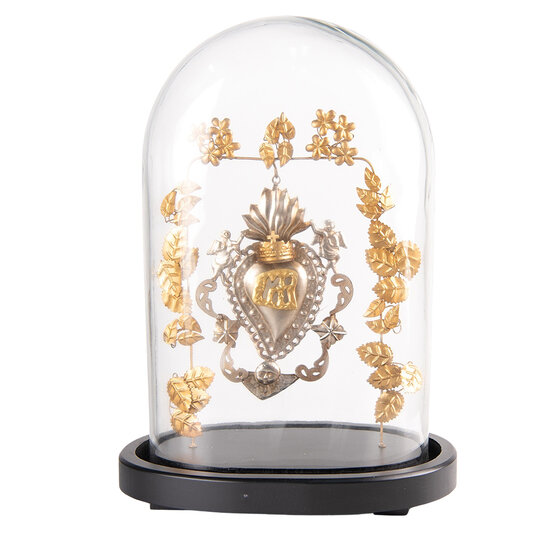 Clayre & Eef | Stolp met decoratie Goudkleurig, Zwart 26x16x37 cm | 65174