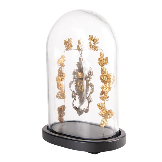 Clayre & Eef | Stolp met decoratie Goudkleurig, Zwart 26x16x37 cm | 65174