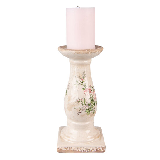Clayre & Eef | Kandelaar Roze Beige ø 12x24 cm | 6CE1539M