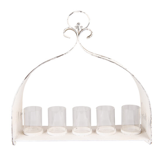 Clayre & Eef | Theelichthouder Beige 53x16x50 cm | 6Y4803