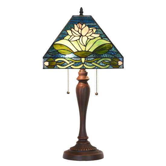 Clayre & Eef | Tiffany Tafellamp 31x31x61 cm E27/max 2x60W | 5LL-5618