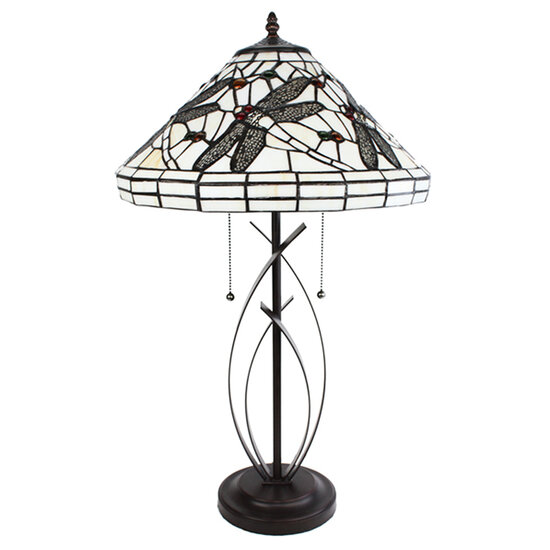 Clayre & Eef | Tiffany Tafellamp ø 41x69 cm E27/max 2x60W | 5LL-6287