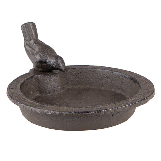 Clayre & Eef | Vogelbad Bruin 16x18x9 cm | 6Y5284