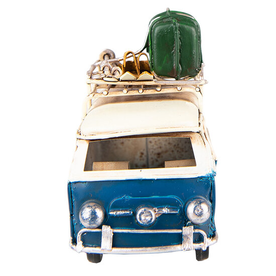 Clayre & Eef | Decoratie bus Blauw 11x5x9 cm | 6Y4957
