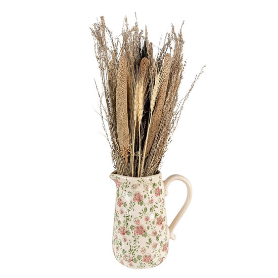 Clayre &amp; Eef   | Decoratieve Schenkkan Roze, Beige 20x14x23 cm | 6CE1563L