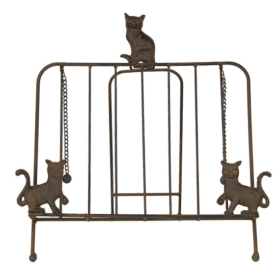 Clayre & Eef | Kookboekenstandaard Bruin 38x25x38 cm | 6Y3814