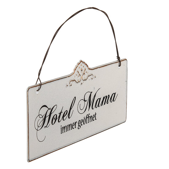 Clayre & Eef | Tekstbord Wit 21x1x15 cm | 63145