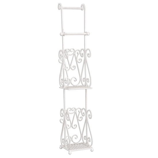 Clayre &amp; Eef   | WC Rolhouder Hangend Wit 17x17x97 cm | 4Y0232W