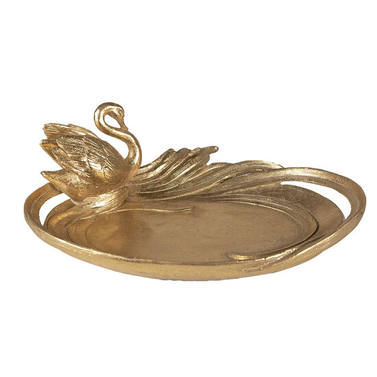 Clayre & Eef | Decoratie schaal Goudkleurig 25x20x9 cm | 6PR3730