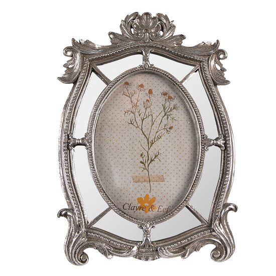 Clayre & Eef | Fotolijst Zilverkleurig 20x3x29 cm / 13x18 cm | 2F0996