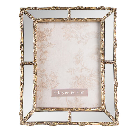 Clayre & Eef | Fotolijst Goudkleurig 22x2x27 cm / 15x20 cm | 2F0946