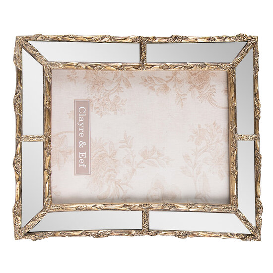 Clayre & Eef | Fotolijst Goudkleurig 22x2x27 cm / 15x20 cm | 2F0946