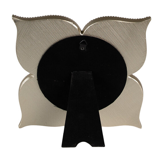 Clayre & Eef | Wandspiegel Bloem Zilverkleurig 21x2x21 cm | 62S266
