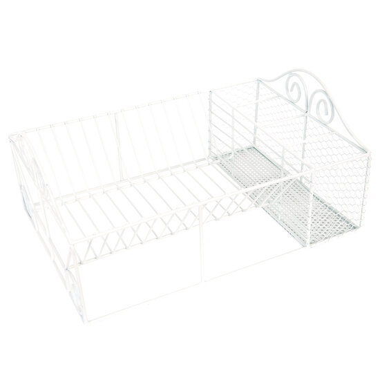 Clayre & Eef | Droogrek Wit 39x27x18 cm | 6Y2265